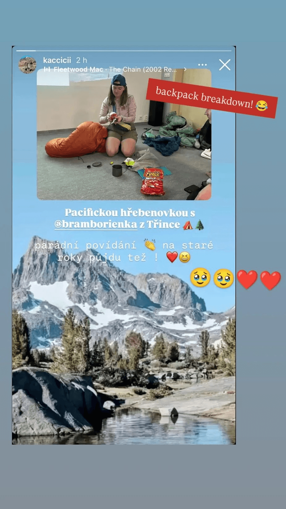 Instagram story od kaccicii: parádní povídání